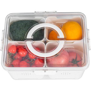 Moellyn Airtight Fruit Storage Containers for Fridge with Lids