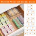 Moellyn 8 Pack Large Clear Plastic Drawer Organizer Set, Bathroom Organizer Vanity Trays Dividers, Non Slip Storage Bins